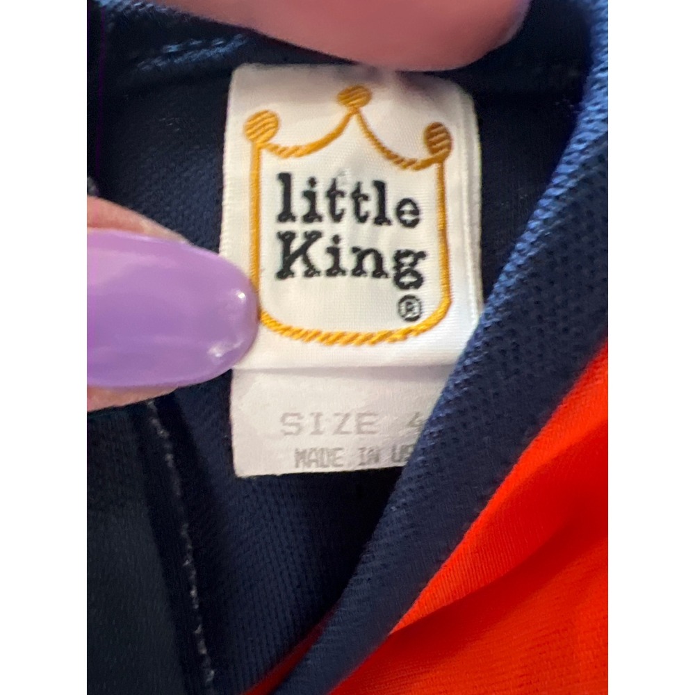 Little King University of Illinois Fighting Illini Cheerleader Dress Kids Size 4 - Picture 3 of 4